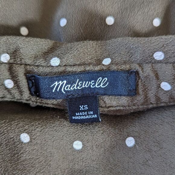 Madewell Drapey Popover Shirt XS Normcore Academia Boho Preppy Whimsical Fairy - Picture 2 of 13